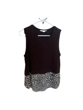 Michael Kors Women's Animal Print Tank Top Small